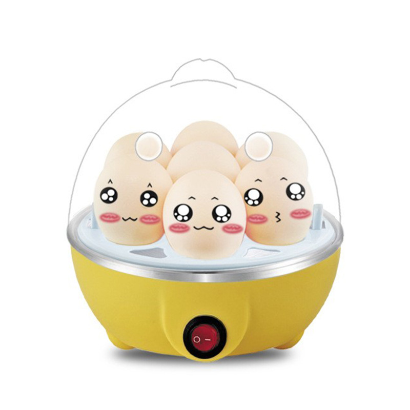 Egg Cooker Automatic Power Off Home 7 Eggs Multi-Functional Steamed Egg Custard Boiled Egg Machine Breakfast Artifact