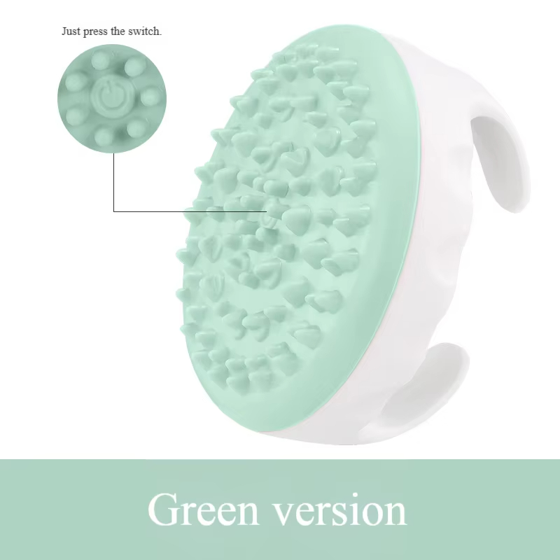 Waterproof Electric Body Brush, Cordless Gua Sha Massager for Calf & Abdominal Massage, Rechargeable for Bath & Massage