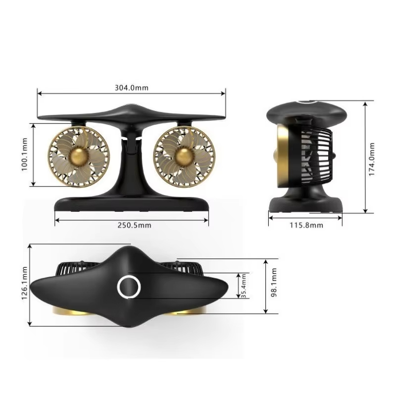 Desktop Turbo Fan Long Life Office Circulating Fan Creative Aircraft Engine Turbofan