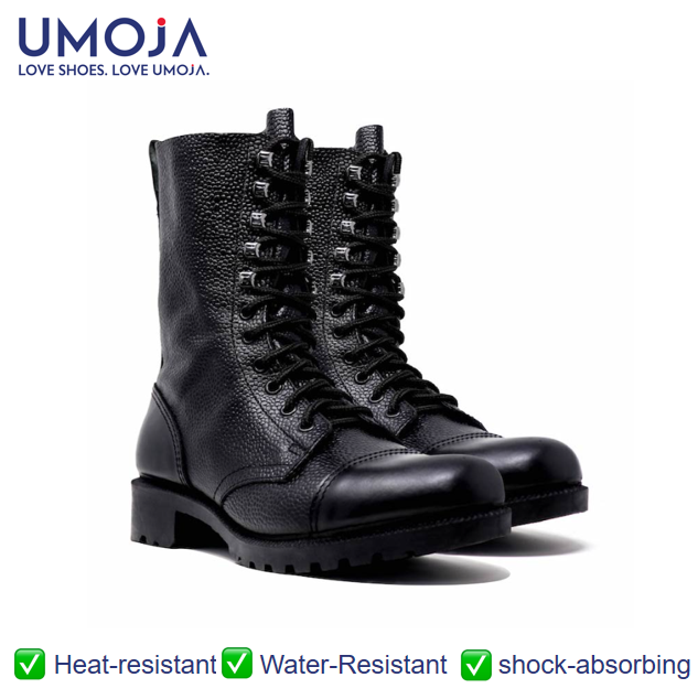 UMOJA Ace Combat 1256 Army Security Boots - Men’s Tactical Security Boots with Rugged Grip, Water Resistance & All-Terrain Comfort Men’s Shoes