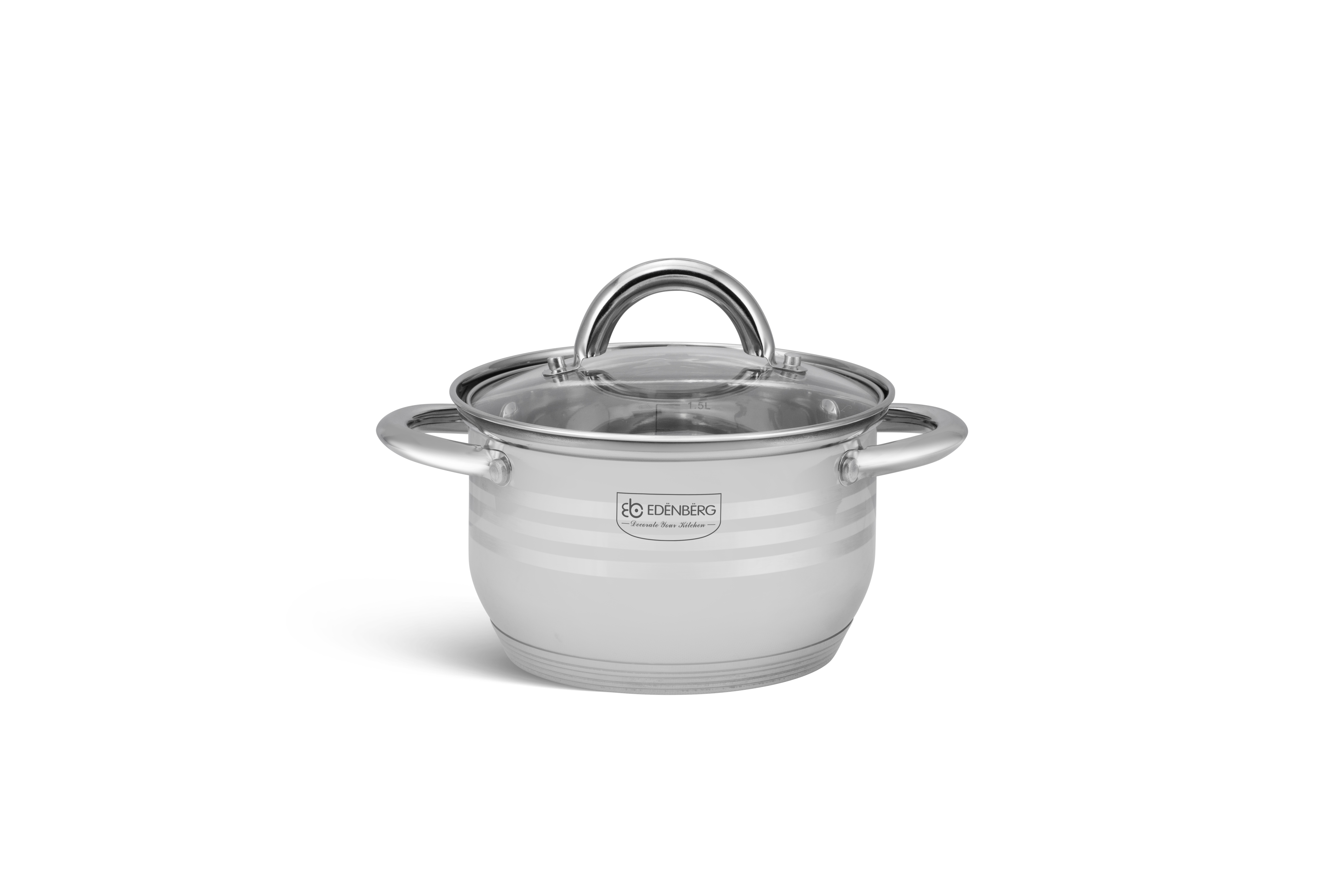 Edenberg 12PCS Stainless Steel Cookware Set with Marble Non-Stick Frypan – Premium Induction Ready