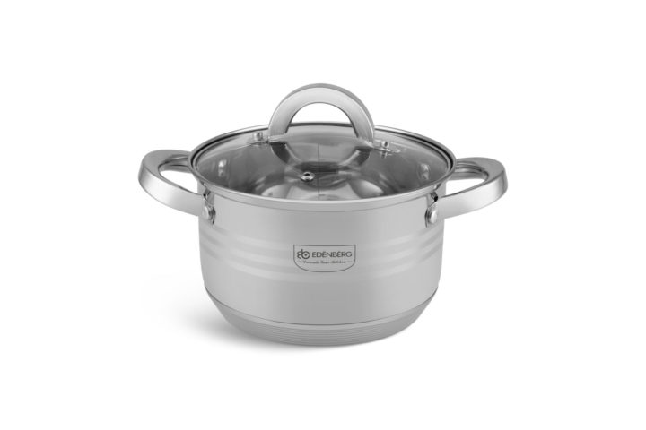 Edenberg 12PCS Stainless Steel Cooking Pot Set – Fast Heating, Durable & Induction Ready