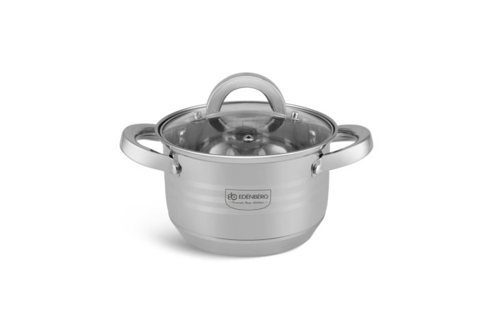 Edenberg 12PCS Stainless Steel Cooking Pot Set – Fast Heating, Durable & Induction Ready
