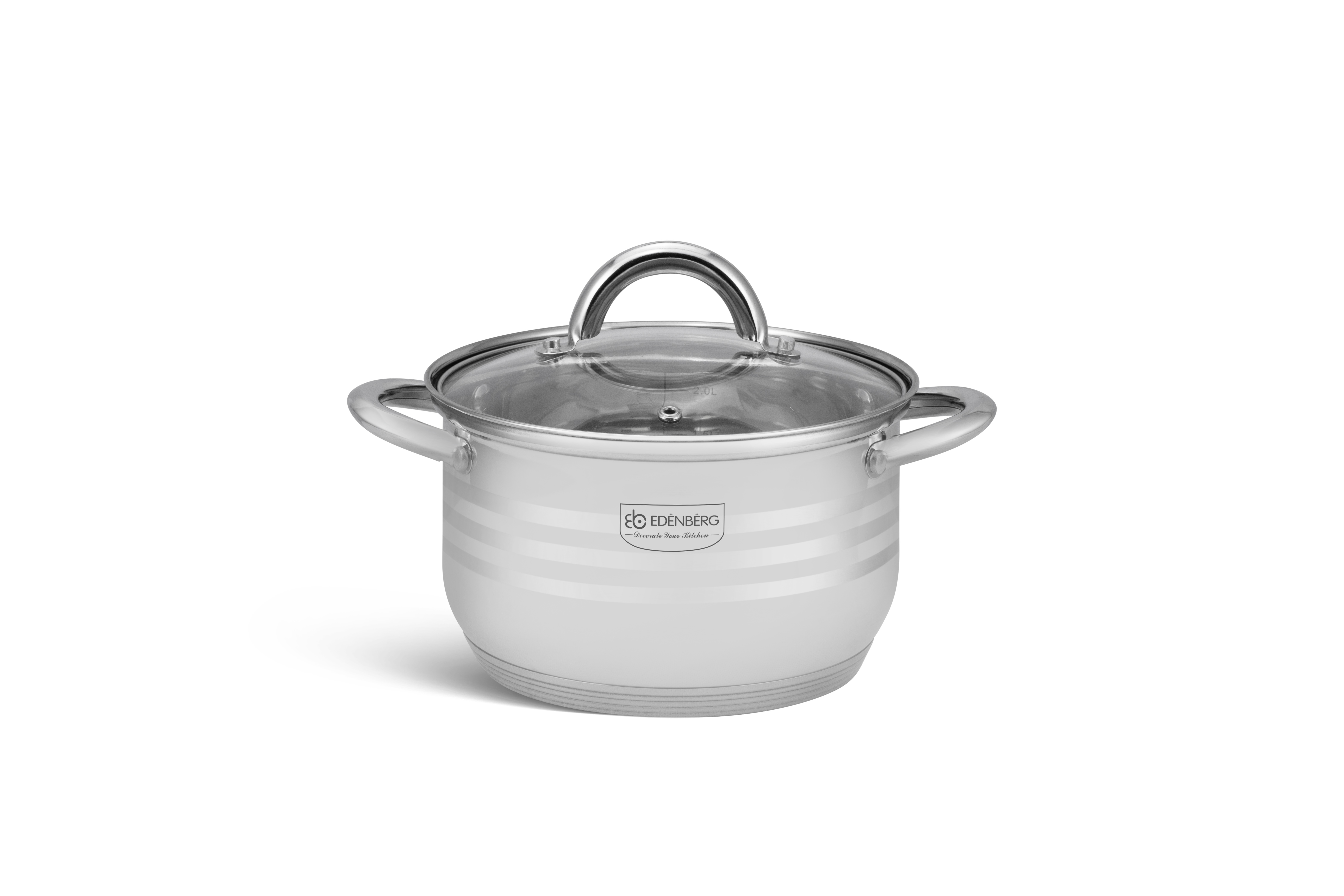 Edenberg 12PCS Stainless Steel Cookware Set with Marble Non-Stick Frypan – Premium Induction Ready