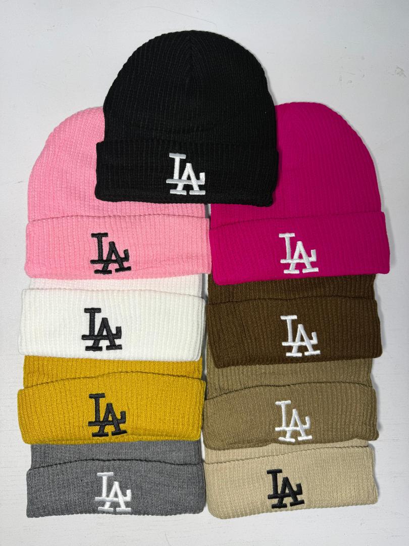 Los Angeles "LA'' Ribbed Beanies, Chunky Woolen Beanie Hats, Gothic Beanie Hats, Fashion Marvin Hats (Best shop for Beanie Hats, Baseball Caps, Durags, Marvin Hats and Headwear Accessori
