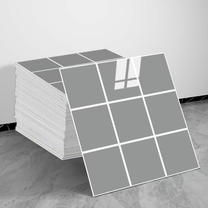 10Pcs 3D Wall Sticker Brick Foam Wallpaper Self Adhesive Waterproof Wall Panel for Kitchen Bathroom Living Room Marble Tile Effect DIY Home Decor Wall Covering