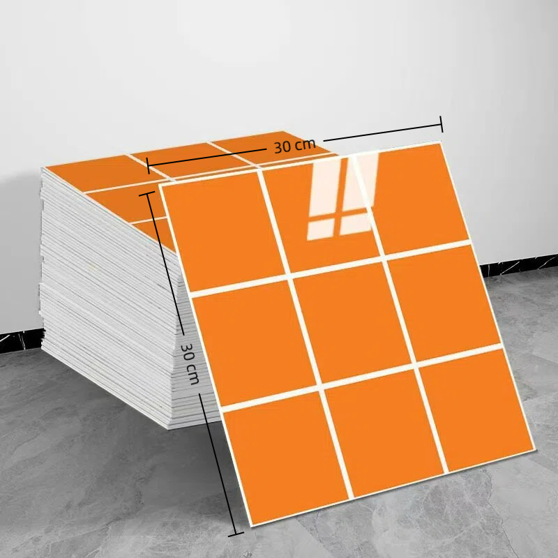 10Pcs 3D Wall Sticker Brick Foam Wallpaper Self Adhesive Waterproof Wall Panel for Kitchen Bathroom Living Room Marble Tile Effect DIY Home Decor Wall Covering