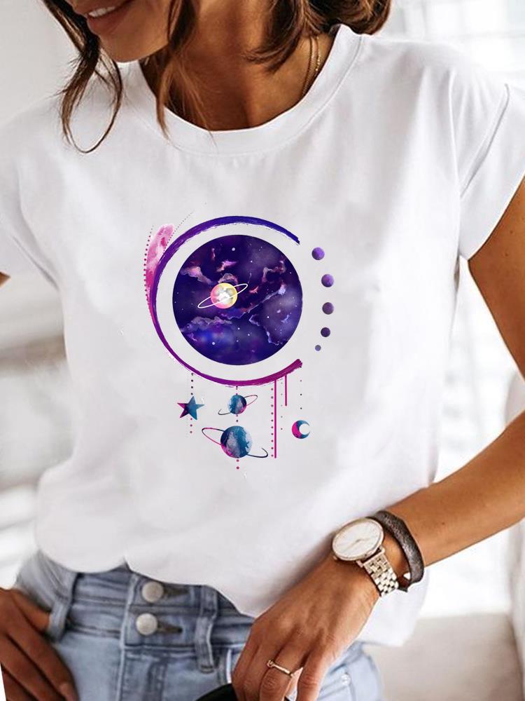 2026 New Women Short Sleeve T Shirt Casual Summer Round Neck Ladies Top Soft Breathable Cotton Tee Fashion Slim Fit Blouse Daily Wear Streetwear Basic Female Shirt for Work Travel Outdoor