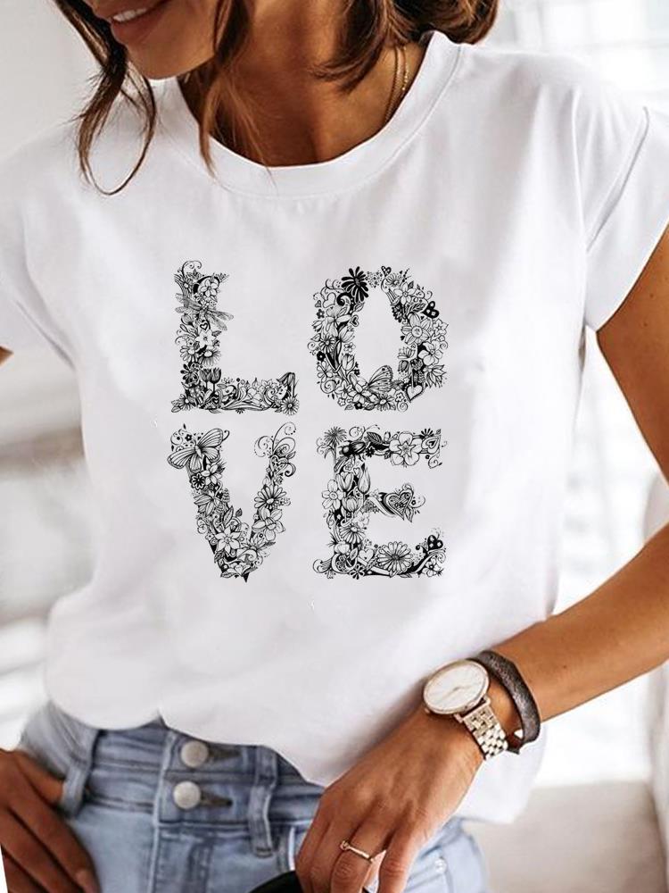 2026 New Women Short Sleeve T Shirt Casual Summer Round Neck Ladies Top Soft Breathable Cotton Tee Fashion Slim Fit Blouse Daily Wear Streetwear Basic Female Shirt for Work Travel Outdoor