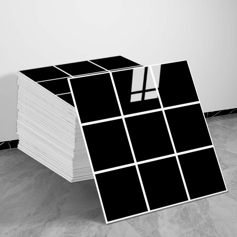 10Pcs 3D Wall Sticker Brick Foam Wallpaper Self Adhesive Waterproof Wall Panel for Kitchen Bathroom Living Room Marble Tile Effect DIY Home Decor Wall Covering