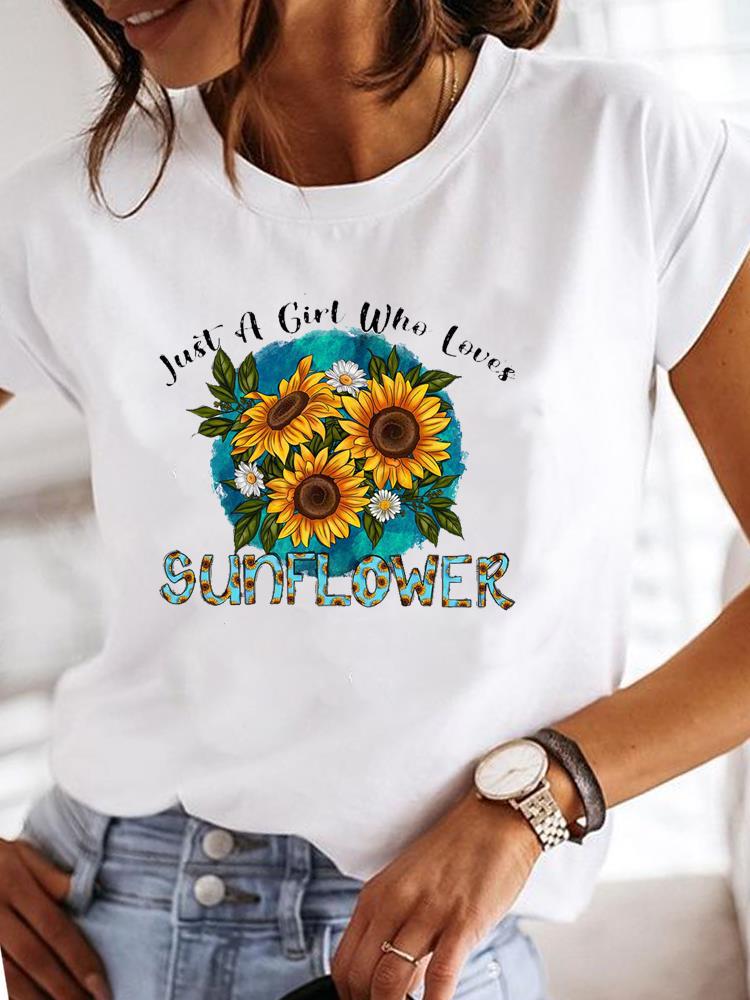2026 New Women Short Sleeve T Shirt Casual Summer Round Neck Ladies Top Soft Breathable Cotton Tee Fashion Slim Fit Blouse Daily Wear Streetwear Basic Female Shirt for Work Travel Outdoor