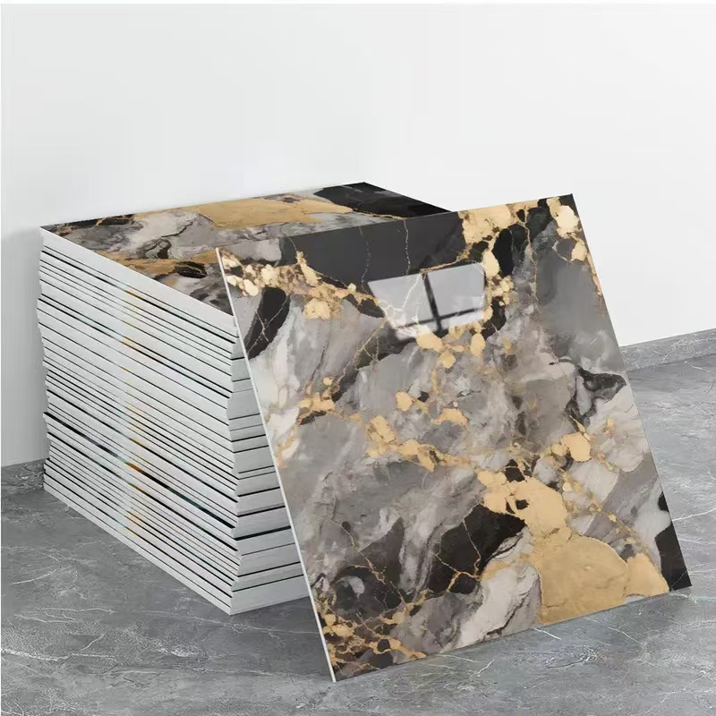 10Pcs 3D Wall Sticker Brick Foam Wallpaper Self Adhesive Waterproof Wall Panel for Kitchen Bathroom Living Room Marble Tile Effect DIY Home Decor Wall Covering