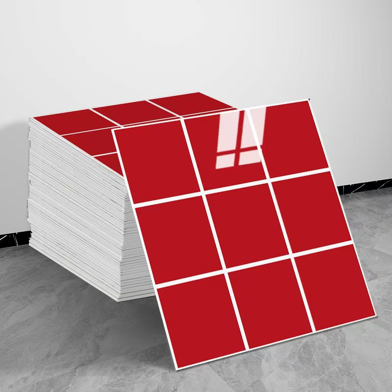 10Pcs 3D Wall Sticker Brick Foam Wallpaper Self Adhesive Waterproof Wall Panel for Kitchen Bathroom Living Room Marble Tile Effect DIY Home Decor Wall Covering