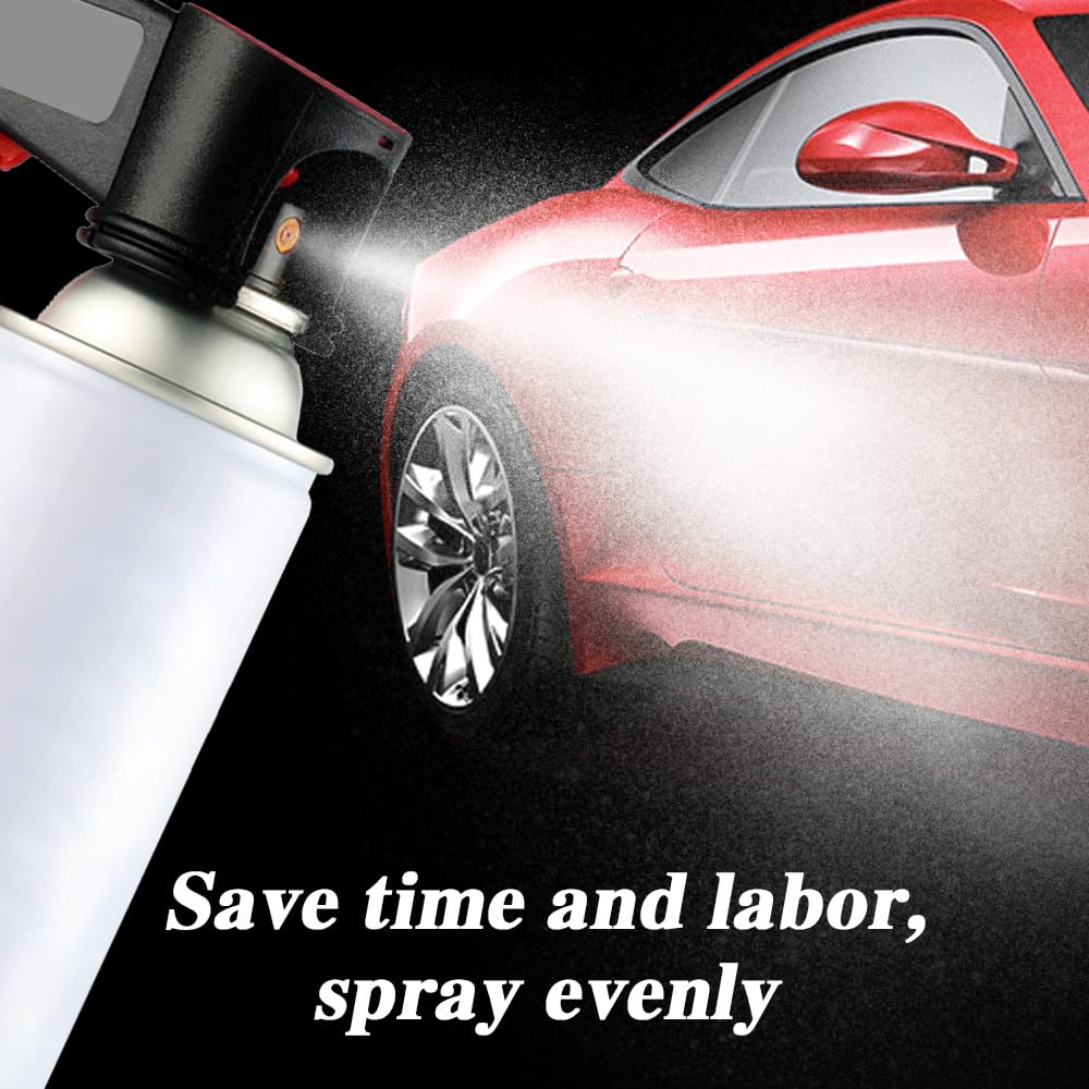 2PCS Universal Aerosol Spray Can Trigger Handle Gun Grip Reusable Full Hand Spray Adapter for Spray Paint Adhesives Lubricants Car Cleaning Home DIY Easy Clip On Off Comfort Handle Tool