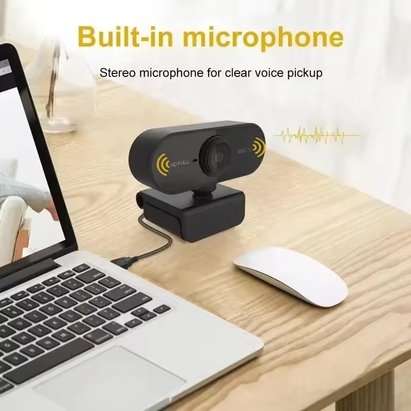 TIMACK® Webcam 1080P Mini Camera 2K Full HD Webcam with Microphone 30fps USB Web Cam for Auto Focus PC Laptop Video Shooting Camera
