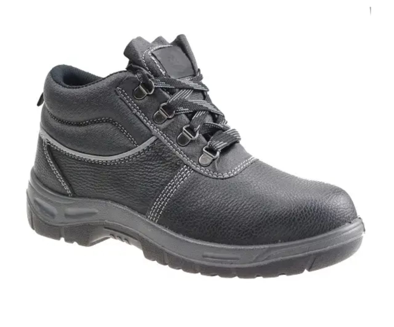 FLASH DEALS!!Leather Soldier Heavy Duty Industrial Safety Shoes – Steel Toe Work Boots, Slip-Resistant Protective Footwear, Durable Construction Safety Boots for Men & Women, Comfortable All-Day Work.