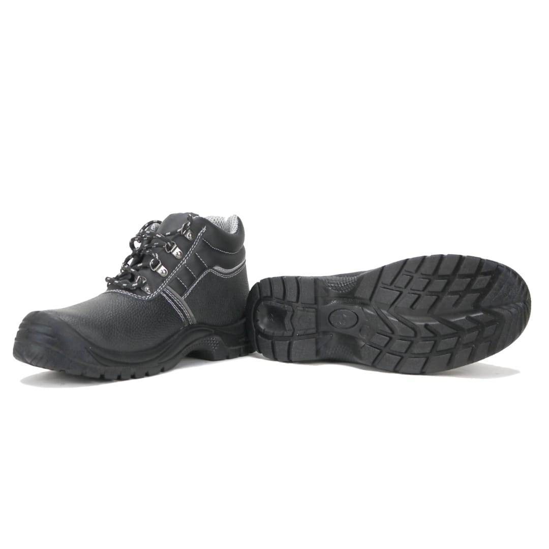 FLASH DEALS!!Leather Soldier Heavy Duty Industrial Safety Shoes – Steel Toe Work Boots, Slip-Resistant Protective Footwear, Durable Construction Safety Boots for Men & Women, Comfortable All-Day Work.