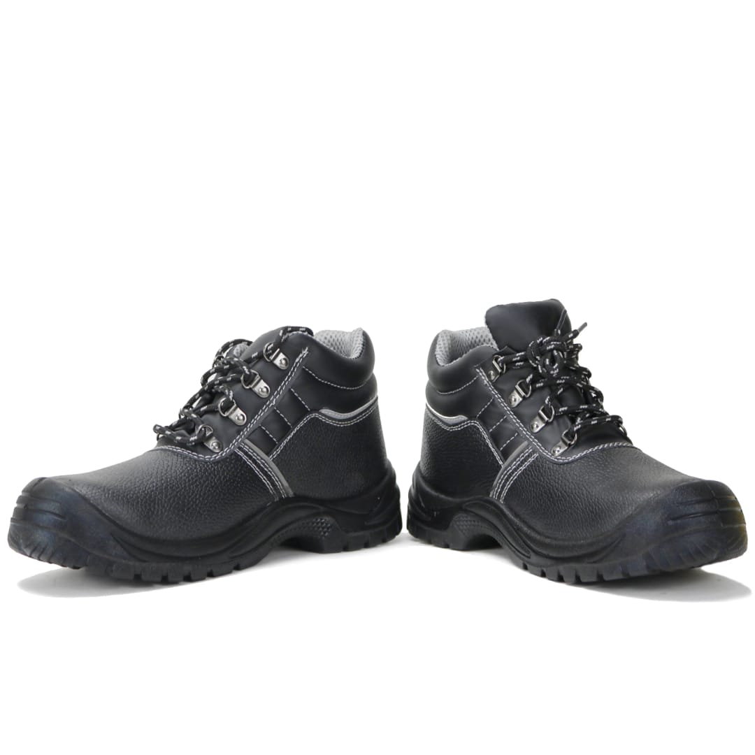 FLASH DEALS!!Leather Soldier Heavy Duty Industrial Safety Shoes – Steel Toe Work Boots, Slip-Resistant Protective Footwear, Durable Construction Safety Boots for Men & Women, Comfortable All-Day Work.