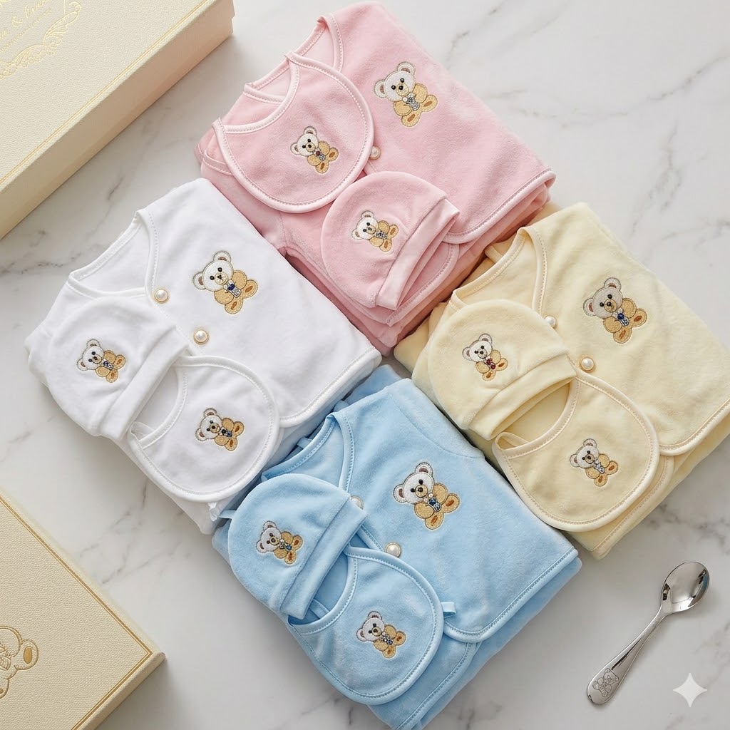 Premium 11-Piece Fleece Newborn Receiving Set – Complete Baby Clothing & Hospital Essentials Kit
