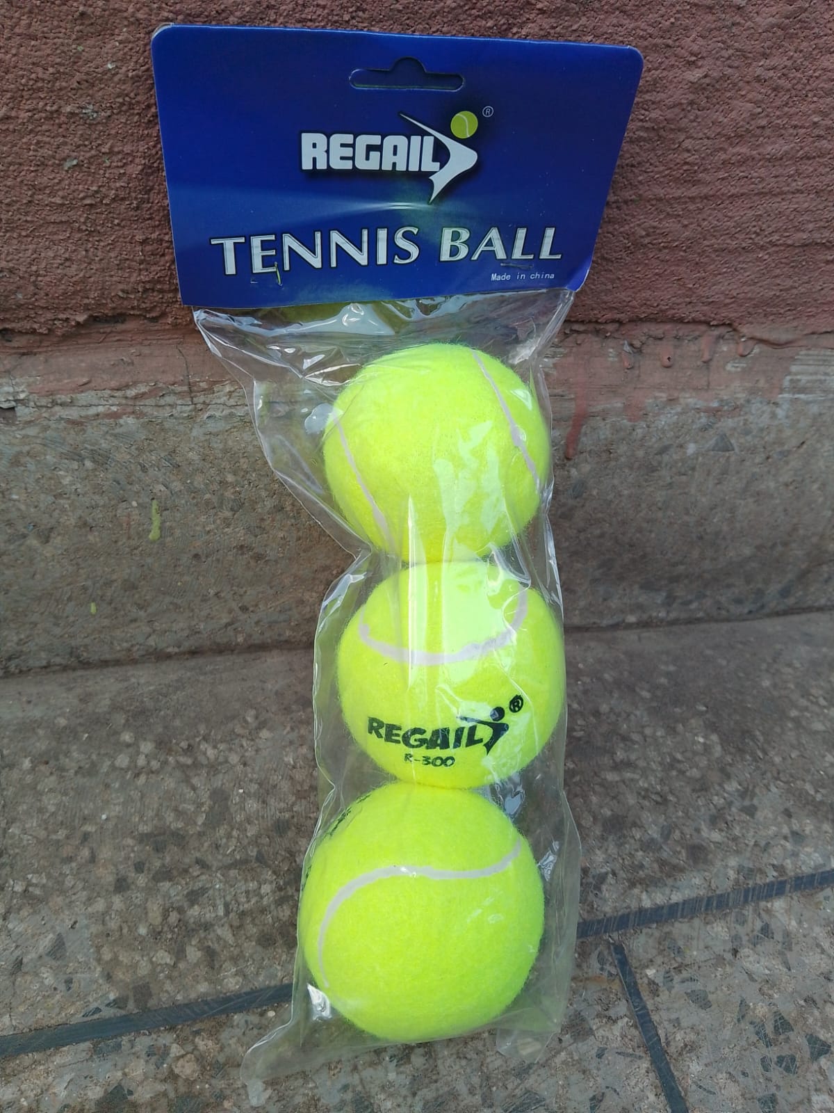 Set of 3 Training and Playing Tennis Balls Best Quality For kids or Adults training and playing tennis balls. A pack of three tennis balls for home use, playground and fun with pets.