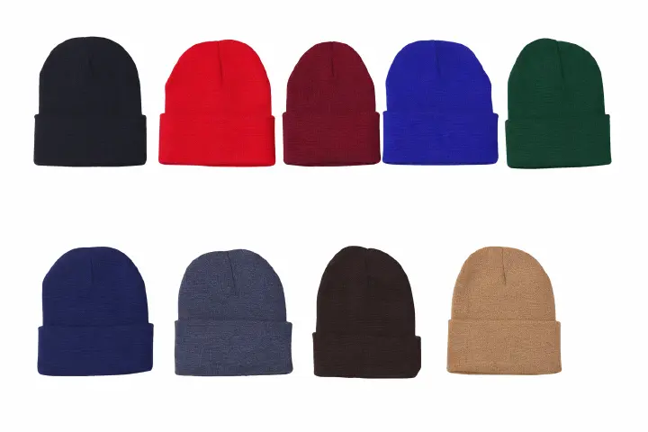 FLASH SALE DEALS!! 2PCs Generic Plain Marvin/Beanie/Cap: Unisex | Blended Yarn Material | Plain Weaved | Elastic Head Circumference | Warm Beanie | Casual/Uniform  Wear Marvins