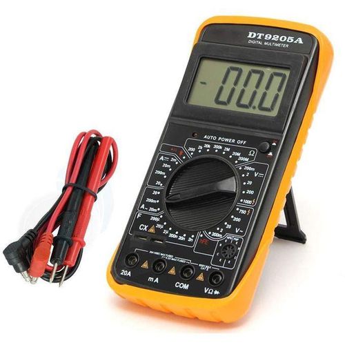 Digital Multimeter AC/DC Voltmeter Ammeter Ohmmeter Tester – LCD Display with Resistance & Continuity Test