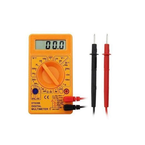 Digital Multimeter AC/DC Voltmeter Ammeter Ohmmeter Tester – LCD Display with Resistance & Continuity Test