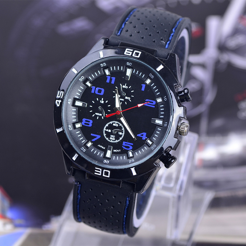 2 * PCS men's watches, cool racing watches, personalized outdoor sports watches, trendy and fashionable men's high school watches, quartz men's watches