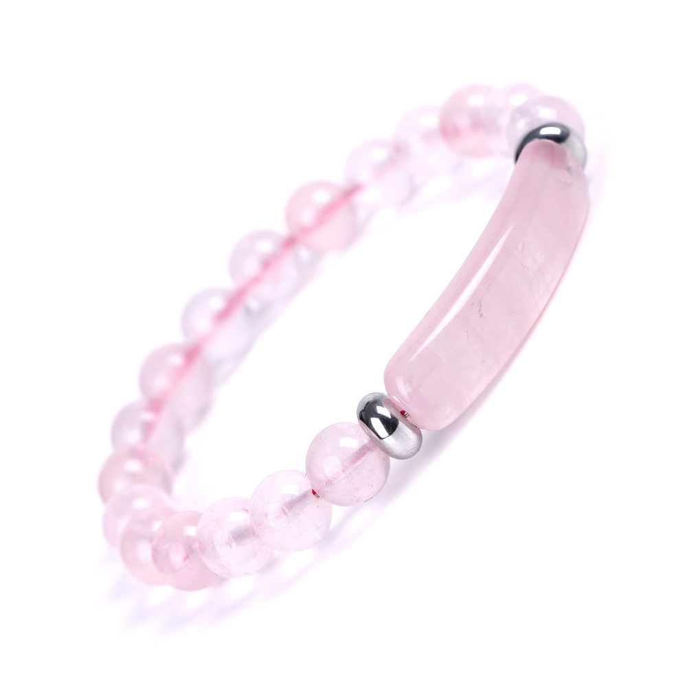 Cross-border Amazon jewelry pink crystal bridge bracelet tiger eye stone green aventurine hand bracelet hand string European and American popular fashion first