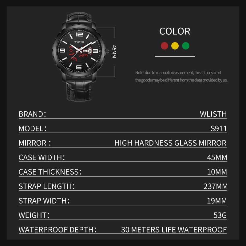 Minimally designed high school quartz watches for teenagers, men's watches for boys, student watches for boys, trendy middle school watches for boys, waterproof watches for boys