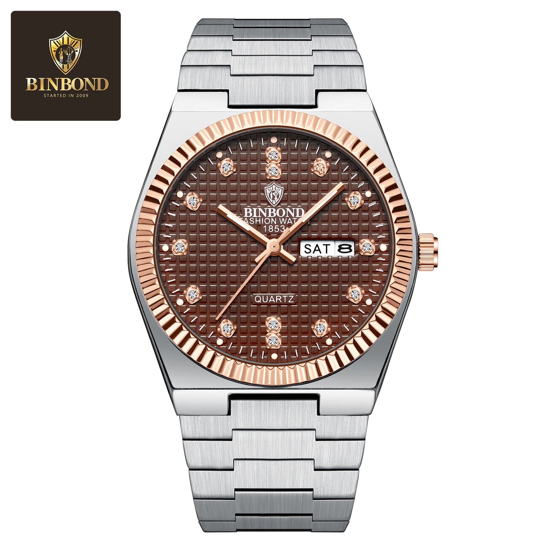 2 * PCS BINBOND ultra-thin new watch men's super player series night light fashion trend waterproof men's watch