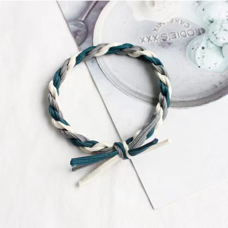 20*Pcs Wholesale new Korean headwear knot head flower hair tie basic hair elastic multi-color hair tie hair rubber band bow