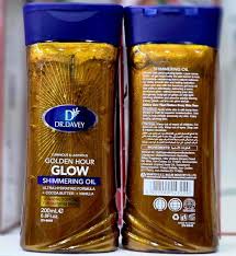 Dr. Davey Golden Hour Glow Shimmering Body Oil 200ml – Ultra Hydrating Moisturizing Oil with Cocoa Butter & Vanilla for Radiant Smooth Skin