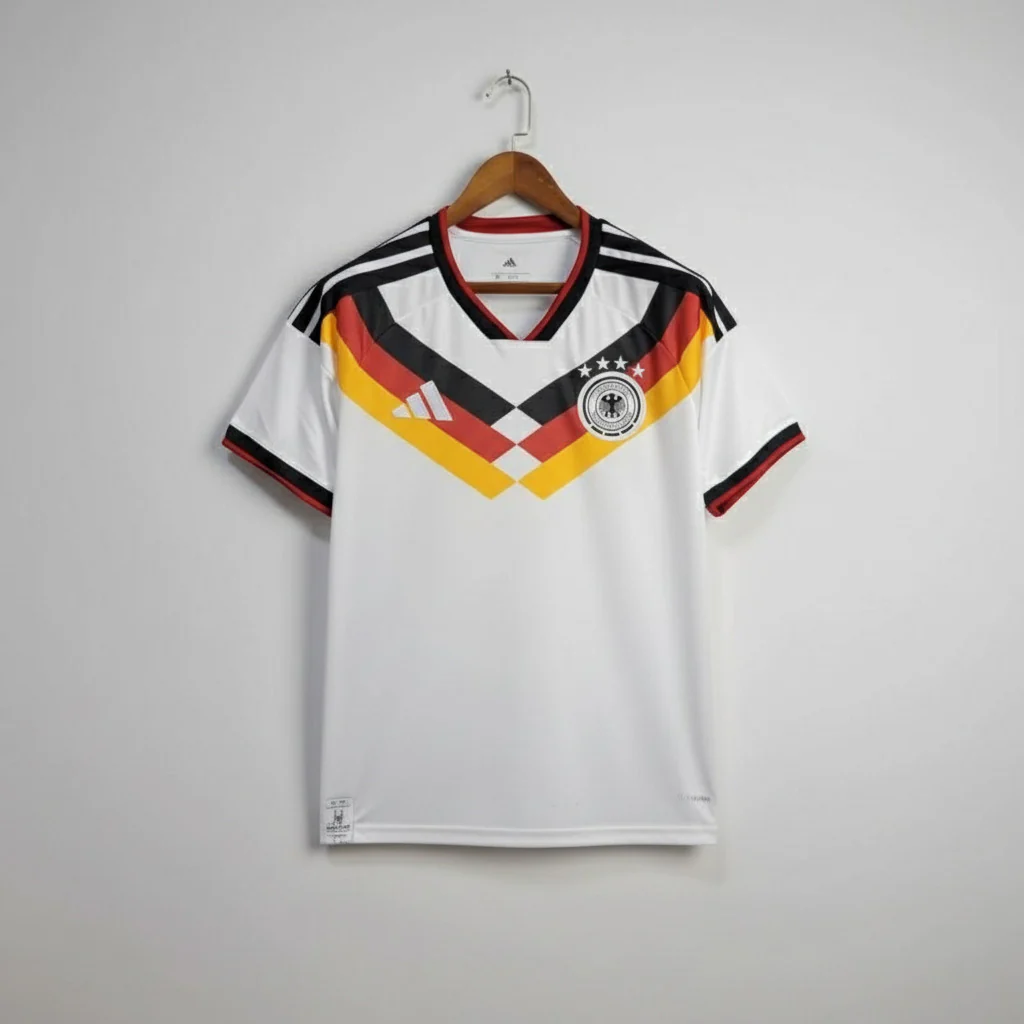 🤍 GERMAN MACHINE • WORLD CUP 2026 EDITION ⚽🇩🇪 Germany White Home Jersey – Fan Football Kit 🔥 Lightweight Breathable Sports Wear 🏆 Premium Replica Style