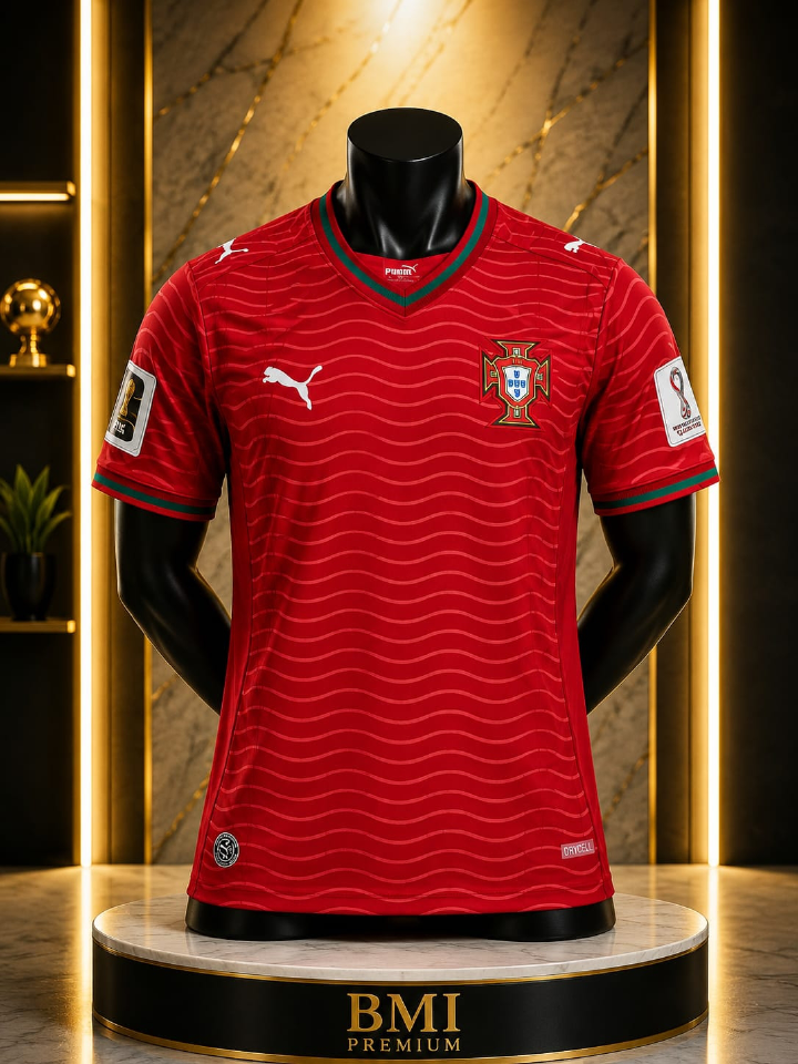 ❤️ CRIMSON LEGACY • WORLD CUP 2026 EDITION ⚽🇵🇹 Portugal Home Jersey – Fan Football Kit 🔥 Bold Red Design 🏆 Lightweight Breathable Sports Wear