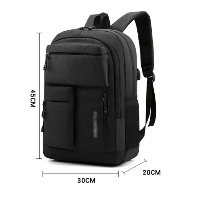 Men's USB Charging Laptop Backpack School Bag Rucksack Multifunctional Waterproof Backbag Travel Daypack Male Backpacks