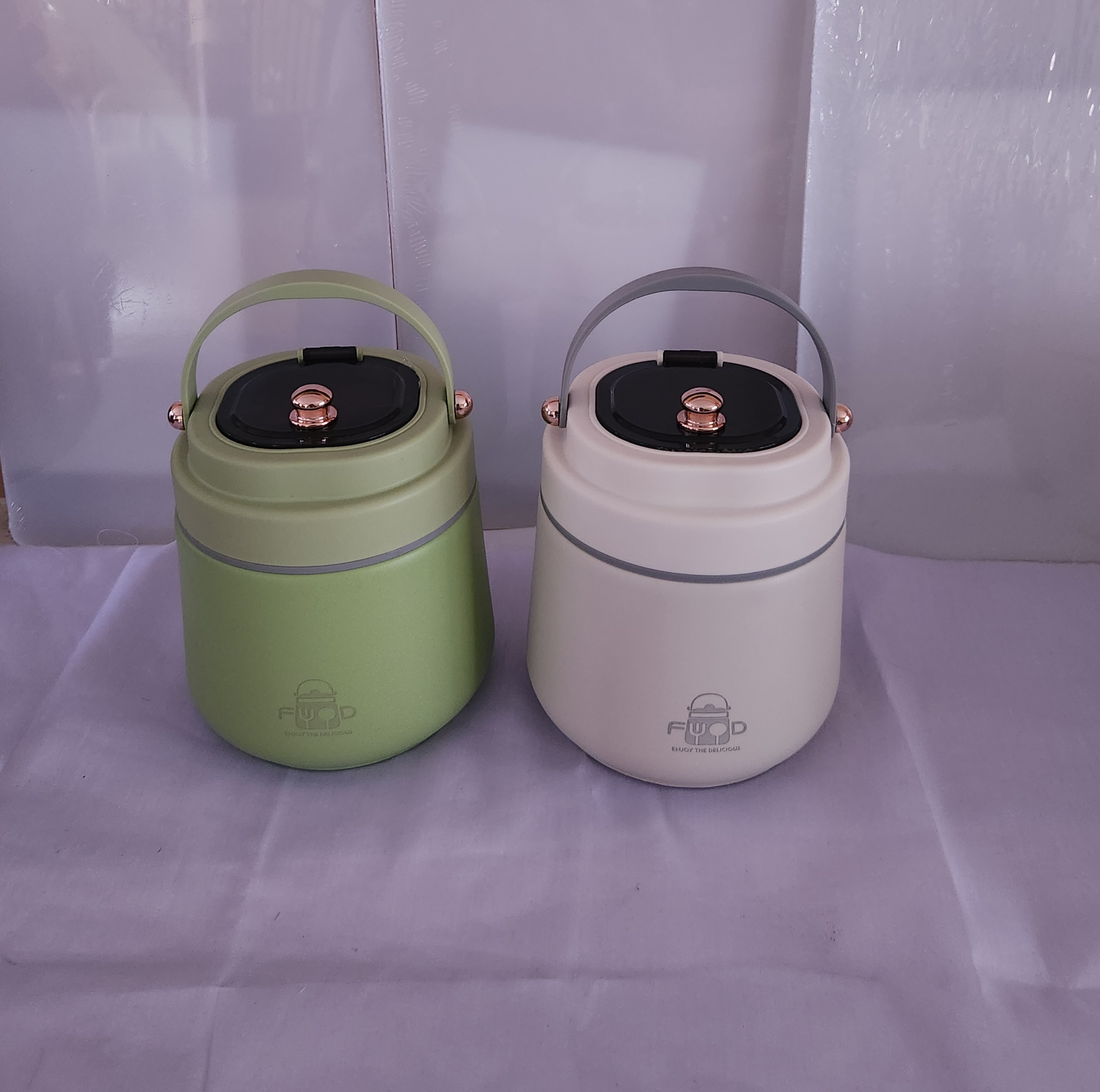 1.3L Stainless Steel Food Flask with Separate Compartment & Cutlery – 12+ Hours Heat Retention Lunch Thermos