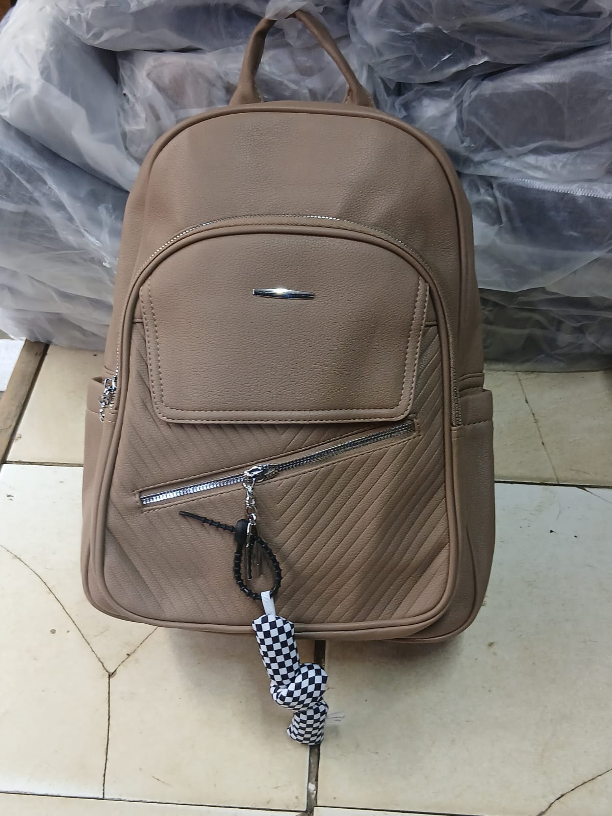 Genuine Leather Laptop Backpack Stylish Durable Unisex Bag Spacious Travel Work School Bag Comfortable Shoulder Straps Secure Compartments Premium Quality