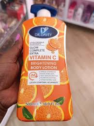 DR.DAVEY Vitamin C Brightening Body Lotion 500ml -This is a hydrating and brightening body lotion formulated with Vitamin C, Vitamin E and Shea Butter to improve skin tone, reduce dullness, and deeply