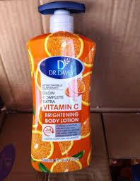DR.DAVEY Vitamin C Brightening Body Lotion 500ml -This is a hydrating and brightening body lotion formulated with Vitamin C, Vitamin E and Shea Butter to improve skin tone, reduce dullness, and deeply