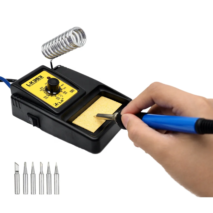 The LK 353 Soldering Station electric soldering iron with adjustable temperature