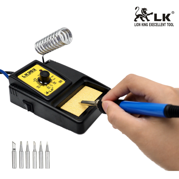 The LK 353 Soldering Station electric soldering iron with adjustable temperature