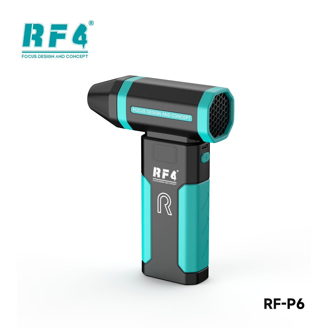 RF4 RF-P6 Portable Rechargeable Mini Violent Dust Blower Fan with Outdoor Night Light