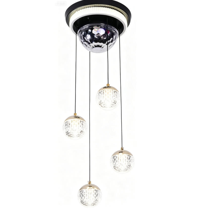 MODI Luxury High-end Bluetooth Chandelier Modern Minimalist Ceiling Lamp with Removable Bulb for Home Villa Hotel Living Room Bedroom Dining Room