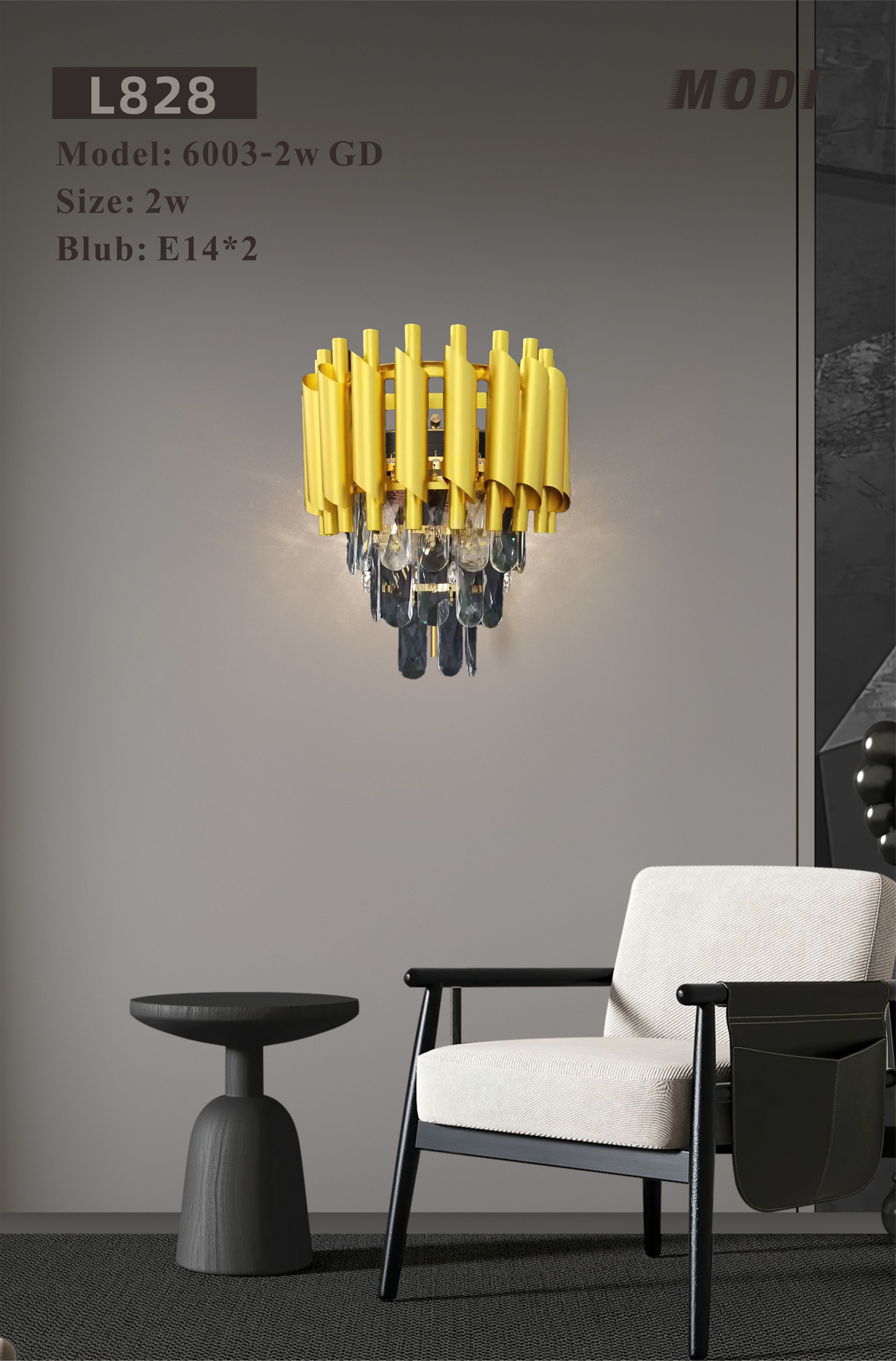 MODI Luxury High-End Crystal Chandelier, Nordic Modern Simple Ceiling Light for Living Room Dining Room Bedroom Staircase Villa