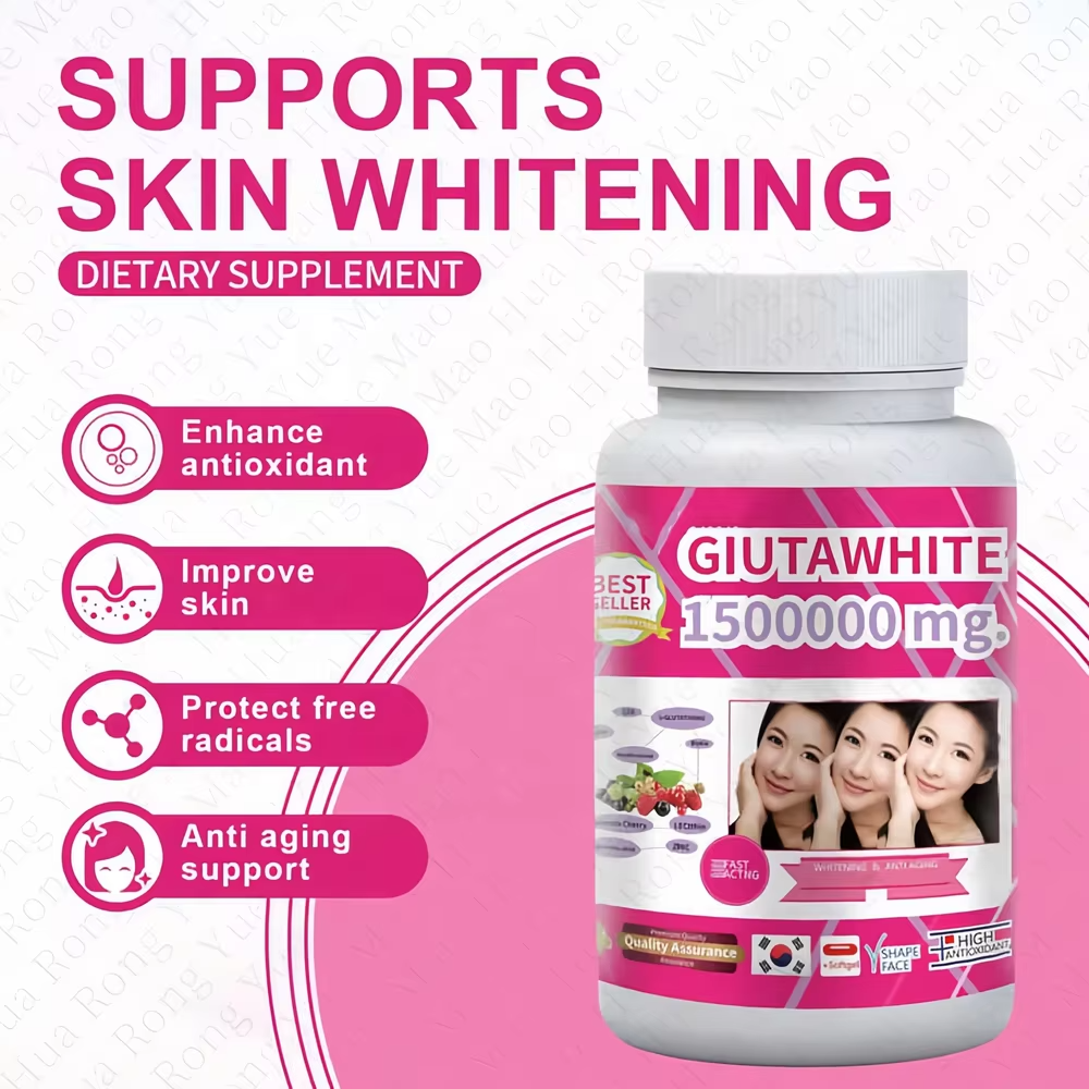 Gluta White Glutathione Supreme White 1500000mg Anti Aging Capsules.