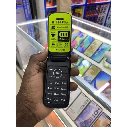 DISCOUNTED DEALS!!!CALUS E1190 Flip phone 1.43" screen 1050mAh 5C Battery wireless FM Torch light dual sim bright torch CALUS smart live featured phone