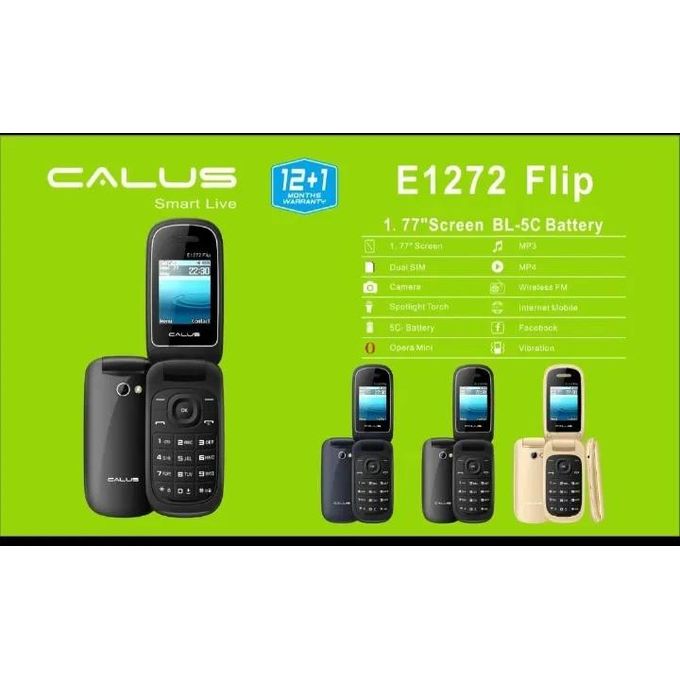 LIMITED TIME DEALS!!!CALUS E1272 FLIP KABAMBE,TYPE C FAST CHARGING 1.77 DISPLAY, FACEBOOK, OPERA MINI, WIRELESS FM, INTERNET MOBILE, DUAL SIM FEATURED PHONE