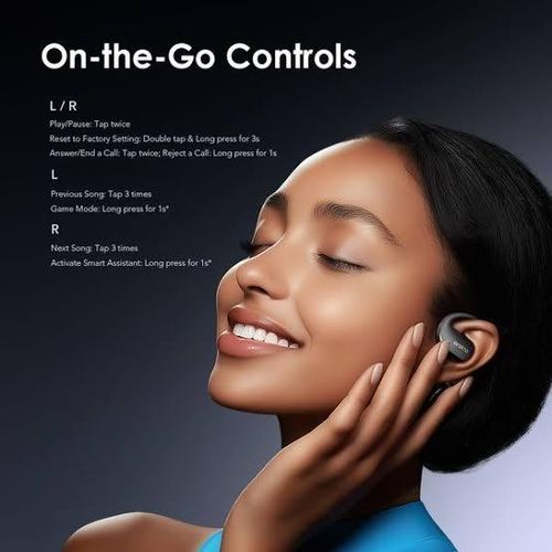 TIME LIMITED MANAGEMENT!!!Oraimo Open Arc Pods OPN-675 Wireless Earbuds – Bluetooth Headset, Open-Ear Design, Touch Control, Portable Charging Case