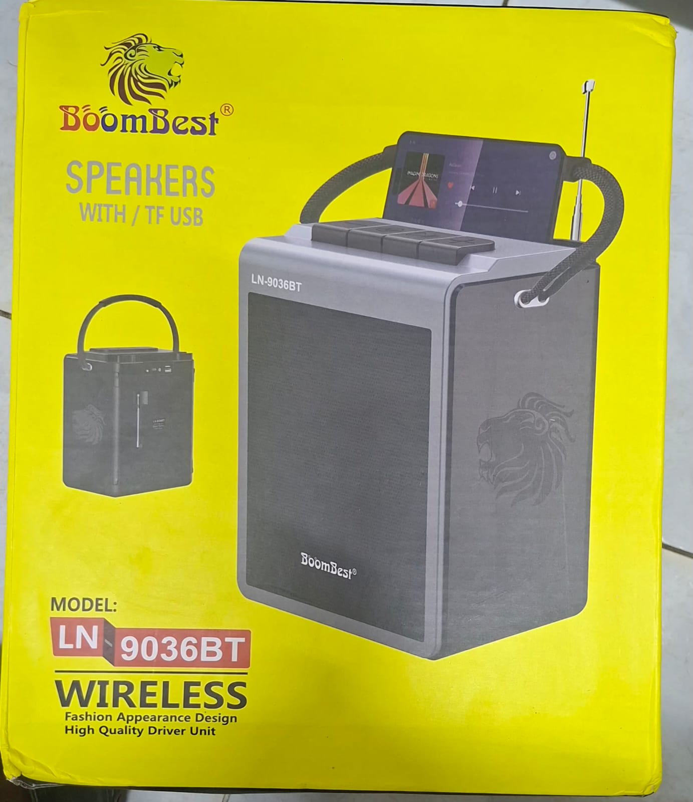 DISCOUNTED DEALS!!!BOOMBEST LN-9036BT WIRELESS BLUETOOTH SPEAKER WITH SUPER BASS AND USB/TF SUPPORT